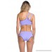 Becca by Rebecca Virtue Women's Reversible Split Straps Asymmetrical Bikini Top Plum B076HDLNX6